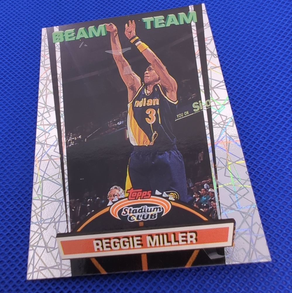 🏀1992-93 Stadium Club Beam Team #7 Reggie Miller Near Mint - Picture 3 of 12